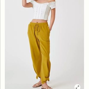 Anthropologie Daily Practice by Anthropologie Kirin Baby Terry Tie Pant-XS